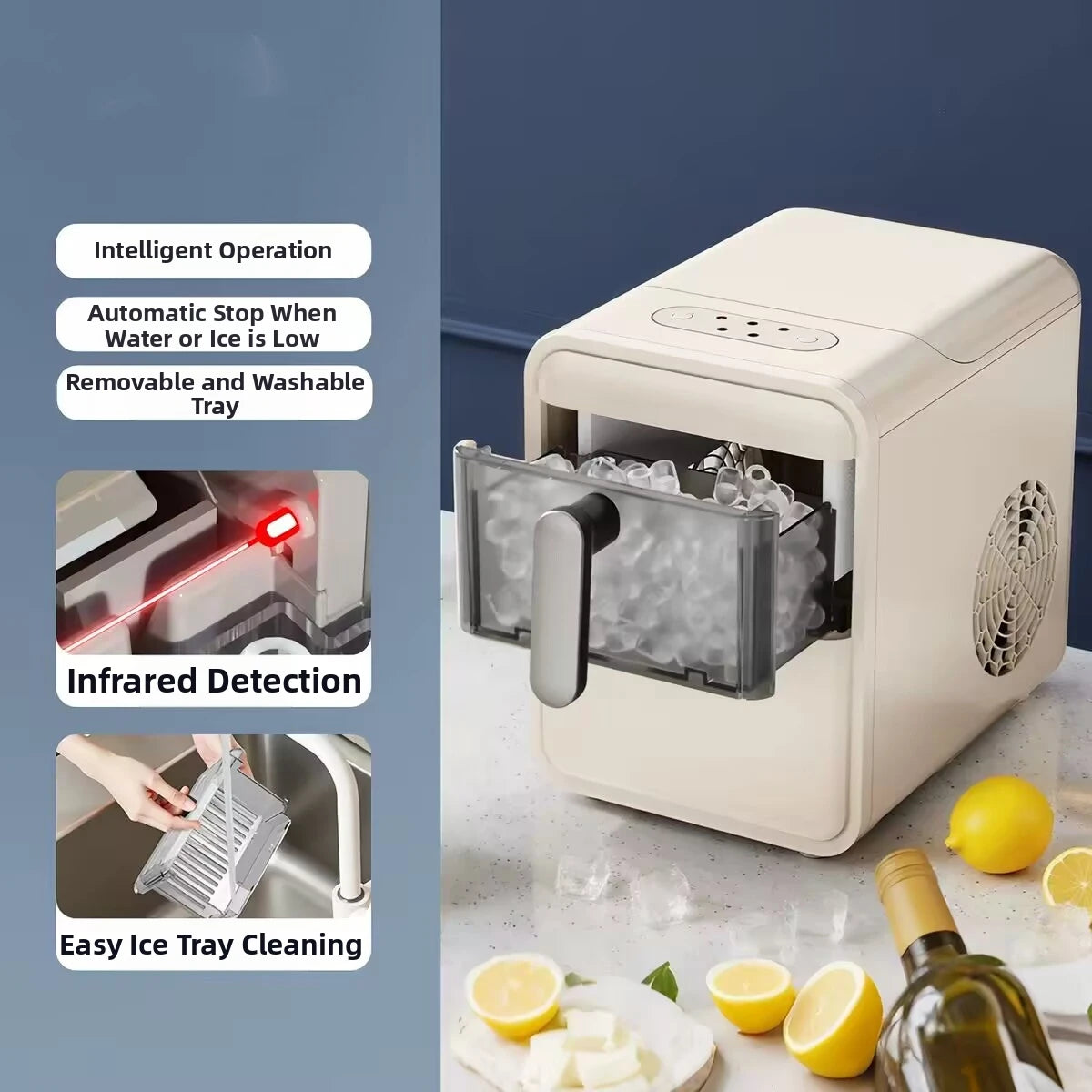 Máquina compacta para Hacer Hielo / portátil