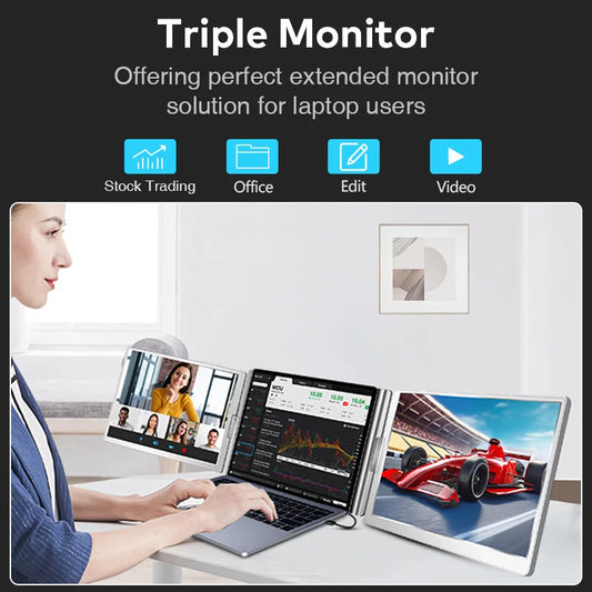 Pantalla dual Monitor portátil extendido / Dual Screen Display Extended Portable Monitor