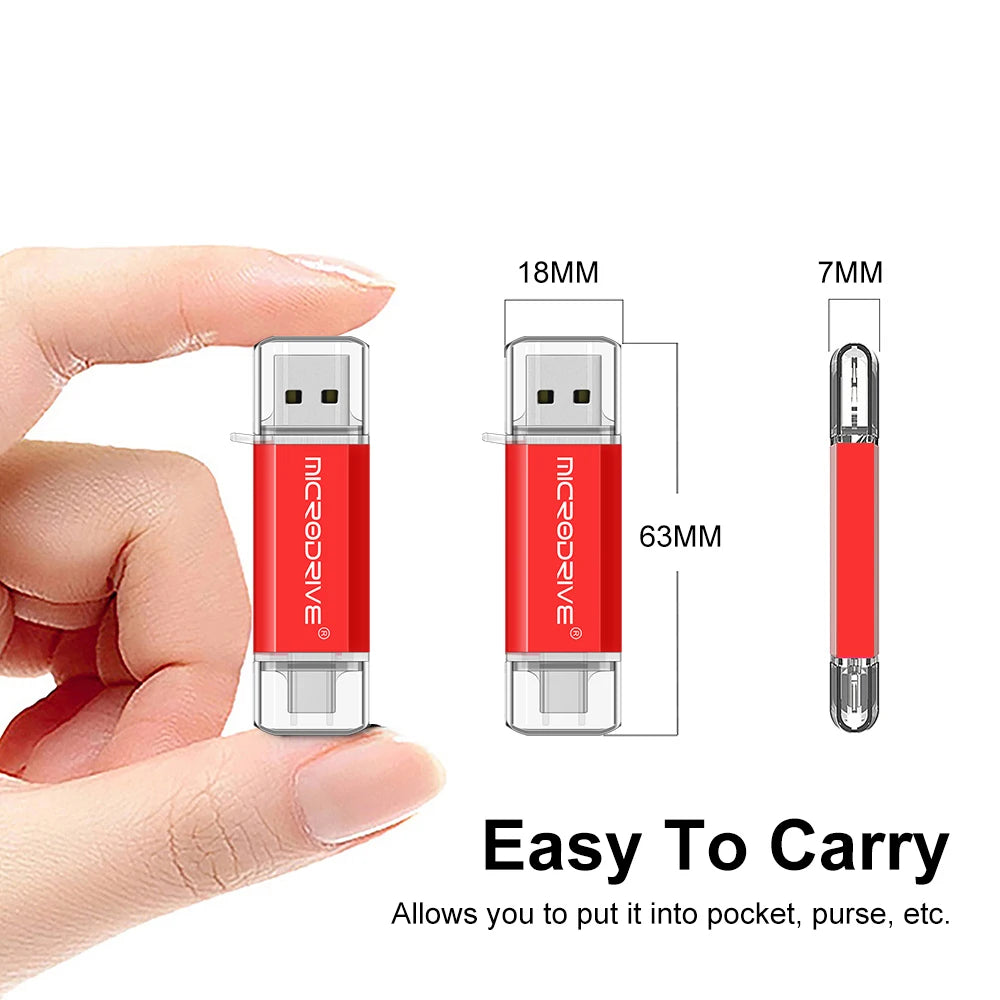 Unidad Flash USB tipo C OTG, pasa fotos directo USB-SMARTPHONE