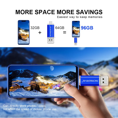Unidad Flash USB tipo C OTG, pasa fotos directo USB-SMARTPHONE