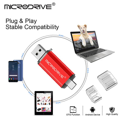 Unidad Flash USB tipo C OTG, pasa fotos directo USB-SMARTPHONE