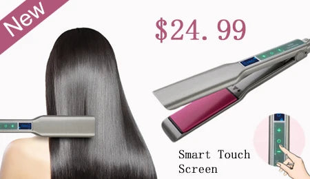 Plancha de vapor profesional de cerámica para alisar el cabello