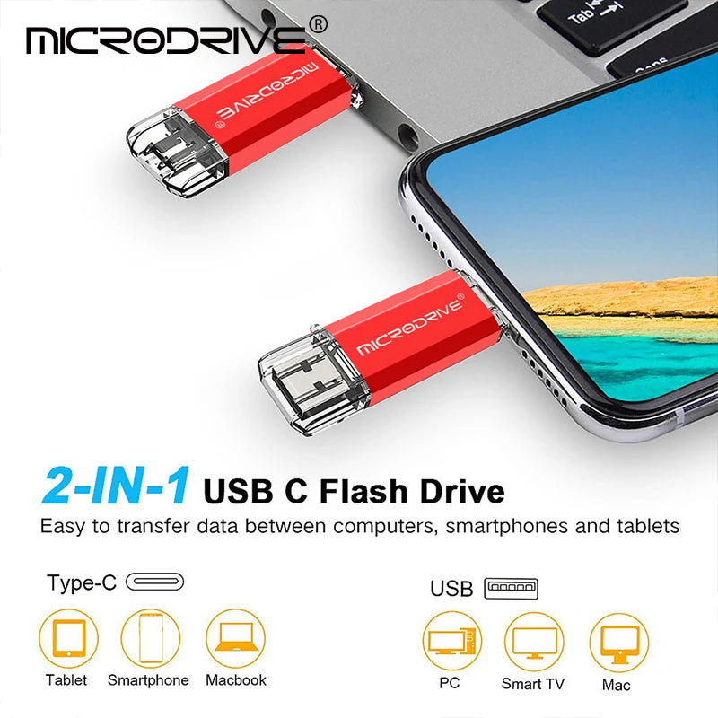 Unidad Flash USB tipo C OTG, pasa fotos directo USB-SMARTPHONE