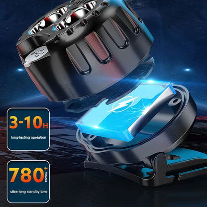 Potente linterna frontal LED IPX4 impermeable