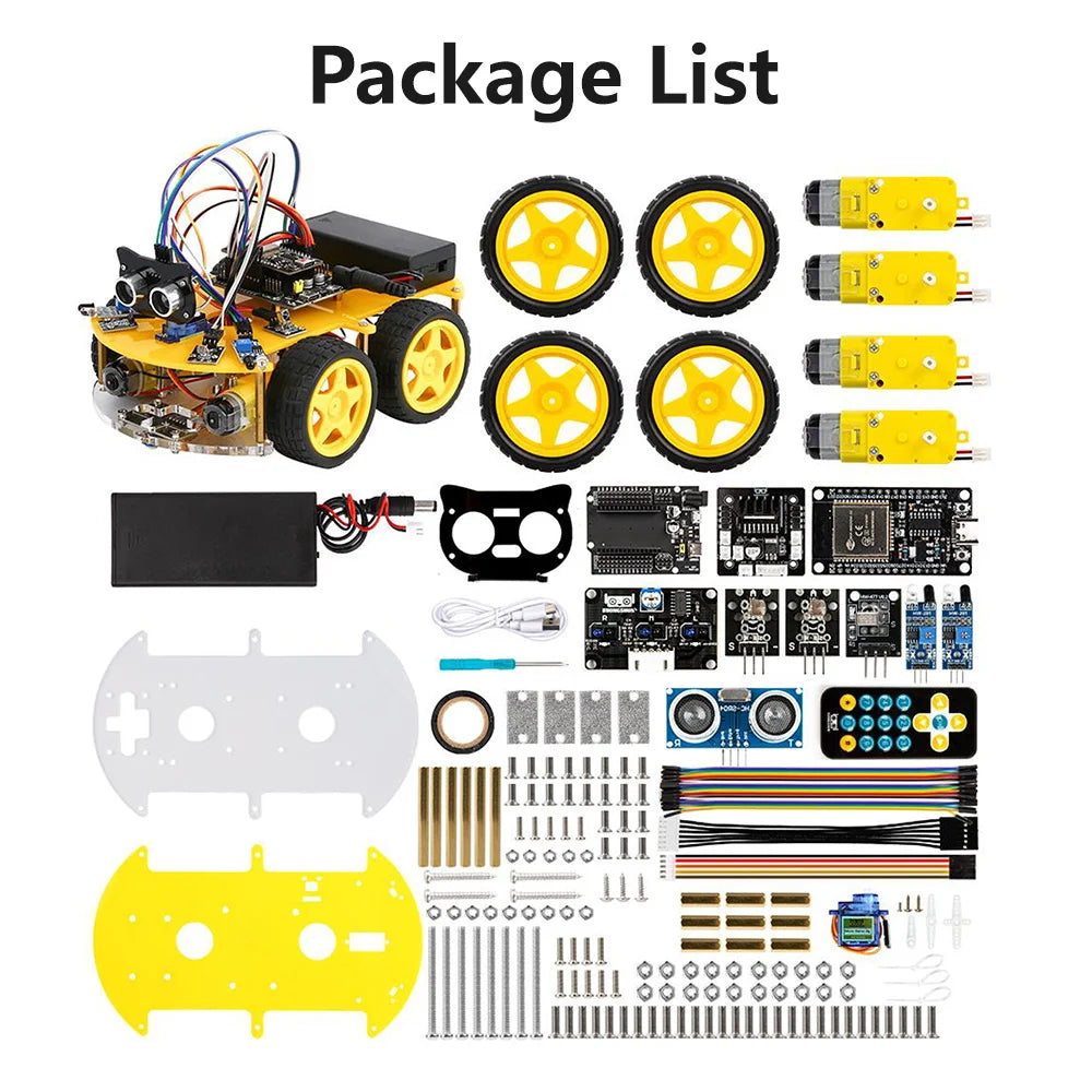 Kit de coche Robot inteligente ESP32 para proyecto de programación Arduino