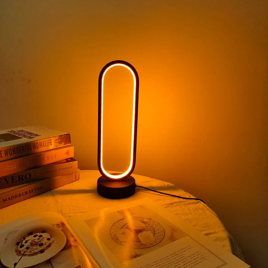 Lámpara LED de Noche con Atenuación 3 Colores – Luz de Escritorio para Recámara y Sala