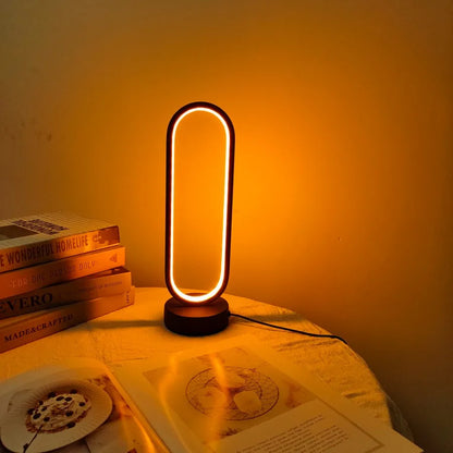 Lámpara LED de Noche con Atenuación 3 Colores – Luz de Escritorio para Recámara y Sala