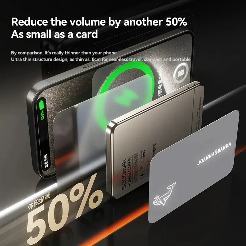 Xiaomi-Banco de energía magnético Ultra inalámbrico portátil