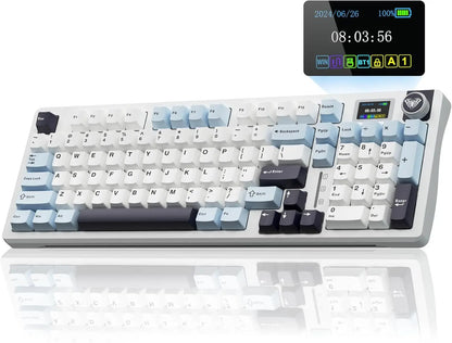 Teclado Mecánico Inalámbrico AULA S98 Pro – RGB, Hot-Swap, Pantalla TFT, Tri-modo, 4000mAh