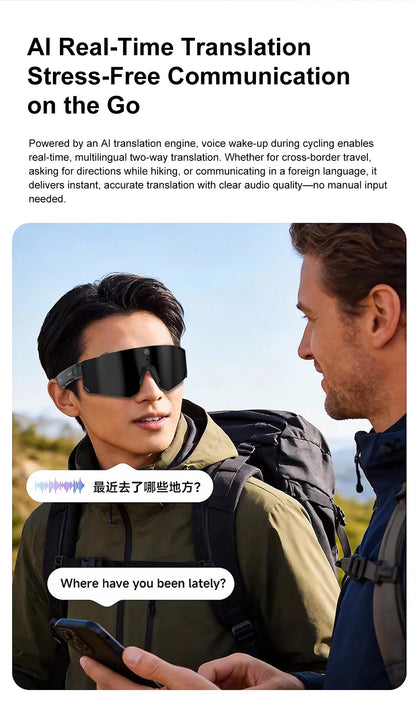 Xiaomi AI Smart Glasses ChatGPT 1080P Camera 8MP Anti-shake Cycling Video&Photo Sport Sunglasses DualMic 32GB Windproof Goggles