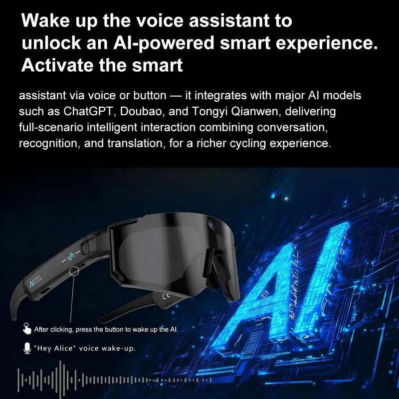 Xiaomi AI Smart Glasses ChatGPT 1080P Camera 8MP Anti-shake Cycling Video&Photo Sport Sunglasses DualMic 32GB Windproof Goggles