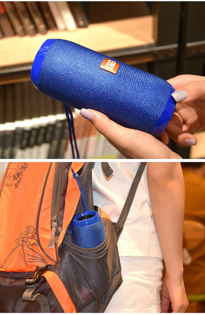 Bocina Bluetooth Portátil T&G TG117 – TWS, Resistente al Agua IPX5, Radio FM, Lector TF