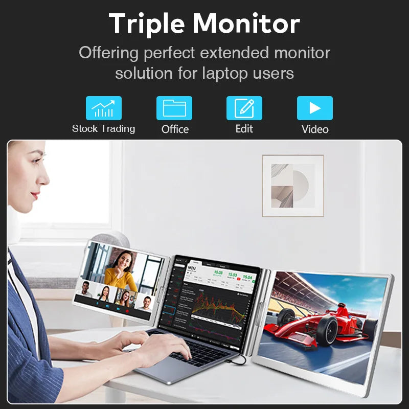Pantalla dual Monitor portátil extendido / Dual Screen Display Extended Portable Monitor