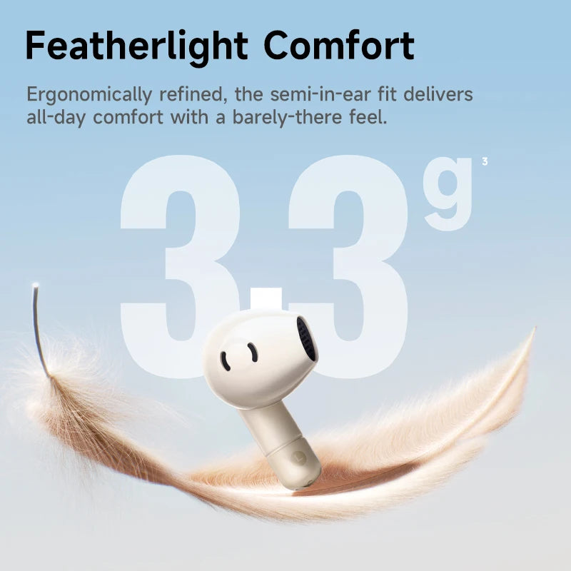 Audífonos Baseus Bass BS2 Lite TWS — Bluetooth 6.0, IP55, 40H, ENC IA