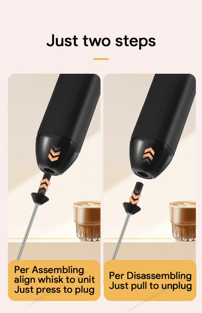 Espumador de leche eléctrico recargable - NO gastes en pilas mejor usa esta versión recargable por USB