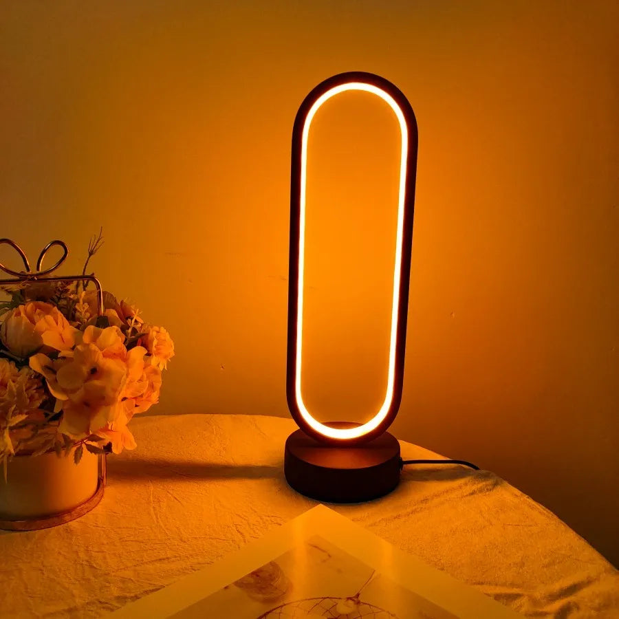 Lámpara LED de Noche con Atenuación 3 Colores – Luz de Escritorio para Recámara y Sala