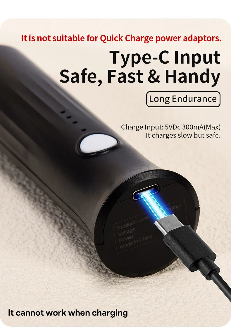 Espumador de leche eléctrico recargable - NO gastes en pilas mejor usa esta versión recargable por USB