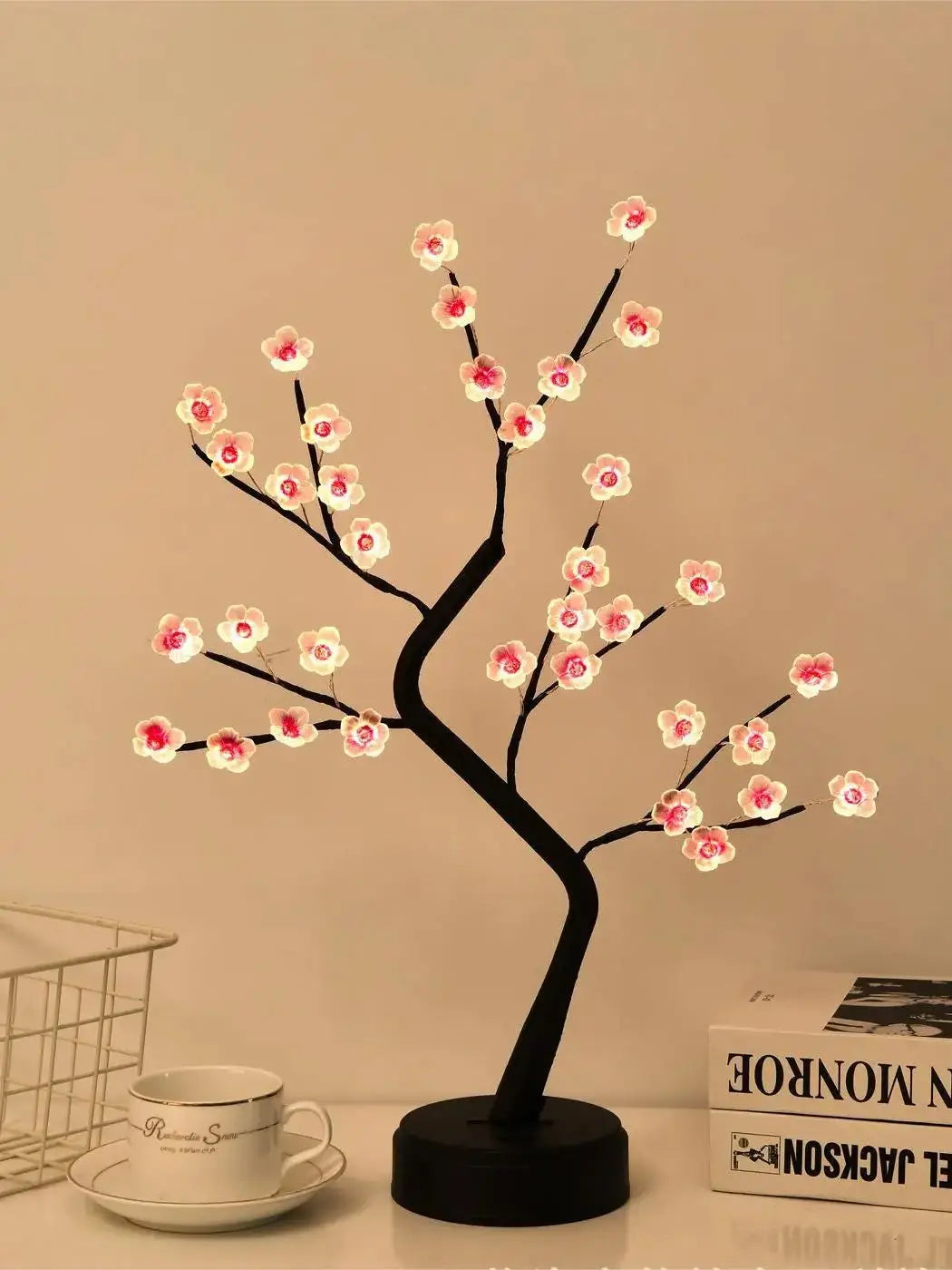 Tabletop Tree Lights bright Tree Lamp DIY Decorative LED Night Light for Gift Party Holiday Gift Winter Home Decor