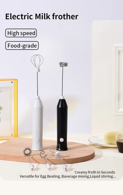 Espumador de leche eléctrico recargable - NO gastes en pilas mejor usa esta versión recargable por USB