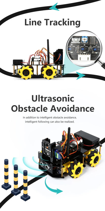 Kit de coche Robot inteligente ESP32 para proyecto de programación Arduino