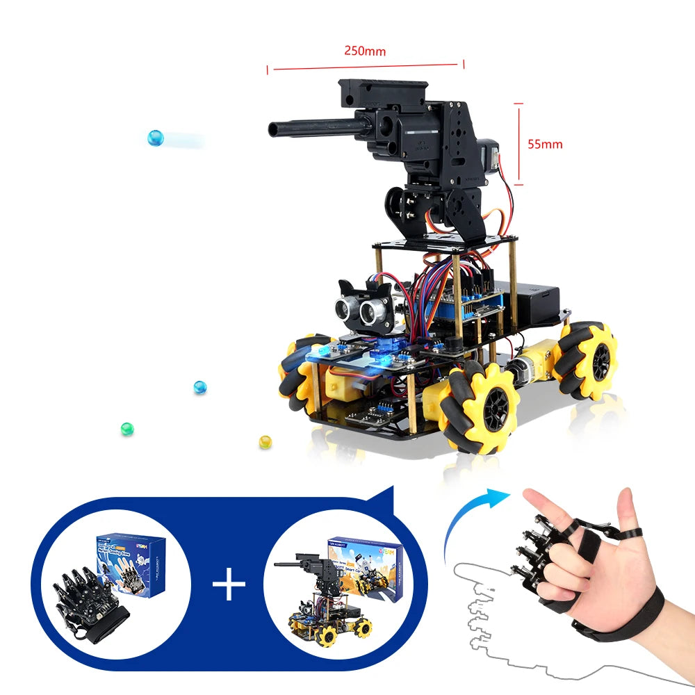 ACEBOTT Guante de detección de movimiento Kit de coche robot para kit Arduino