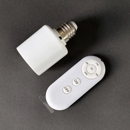 Socket E27 con Control Remoto Inalámbrico y Temporizador – 60W, 110V-220V, AXUS