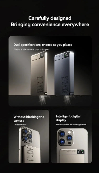 Xiaomi-Banco de energía magnético Ultra inalámbrico portátil