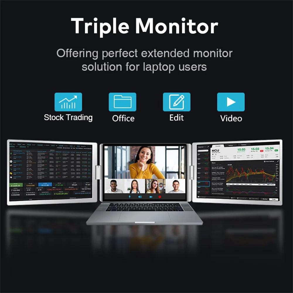 Pantalla dual Monitor portátil extendido / Dual Screen Display Extended Portable Monitor