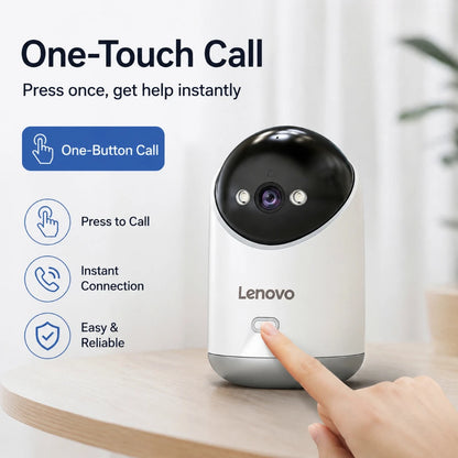 Cámara de Vigilancia Lenovo 5MP WiFi — Interior con Visión Nocturna