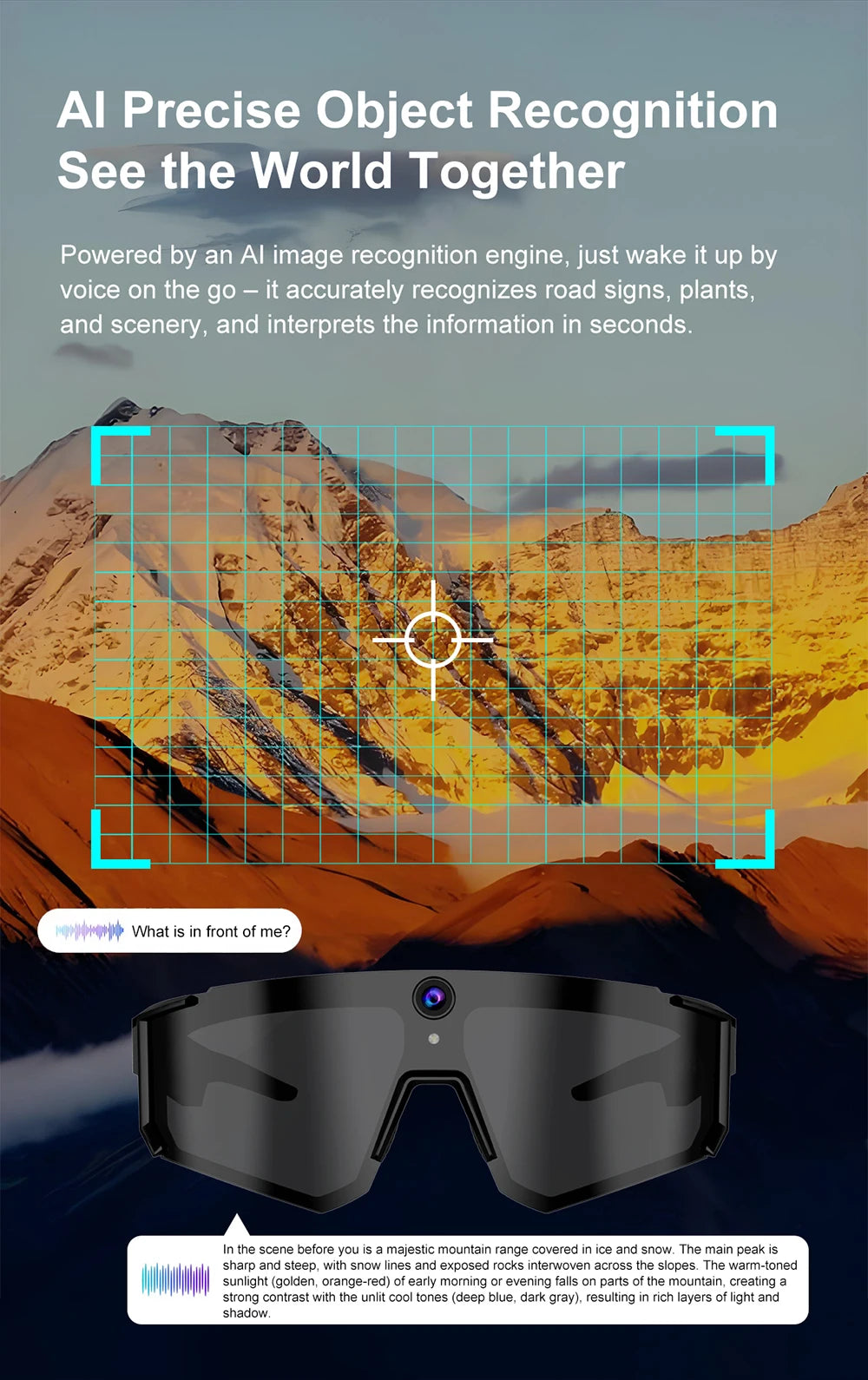 Xiaomi AI Smart Glasses ChatGPT 1080P Camera 8MP Anti-shake Cycling Video&Photo Sport Sunglasses DualMic 32GB Windproof Goggles