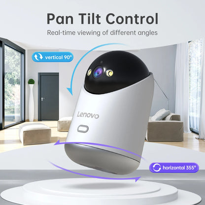 Cámara de Vigilancia Lenovo 5MP WiFi — Interior con Visión Nocturna