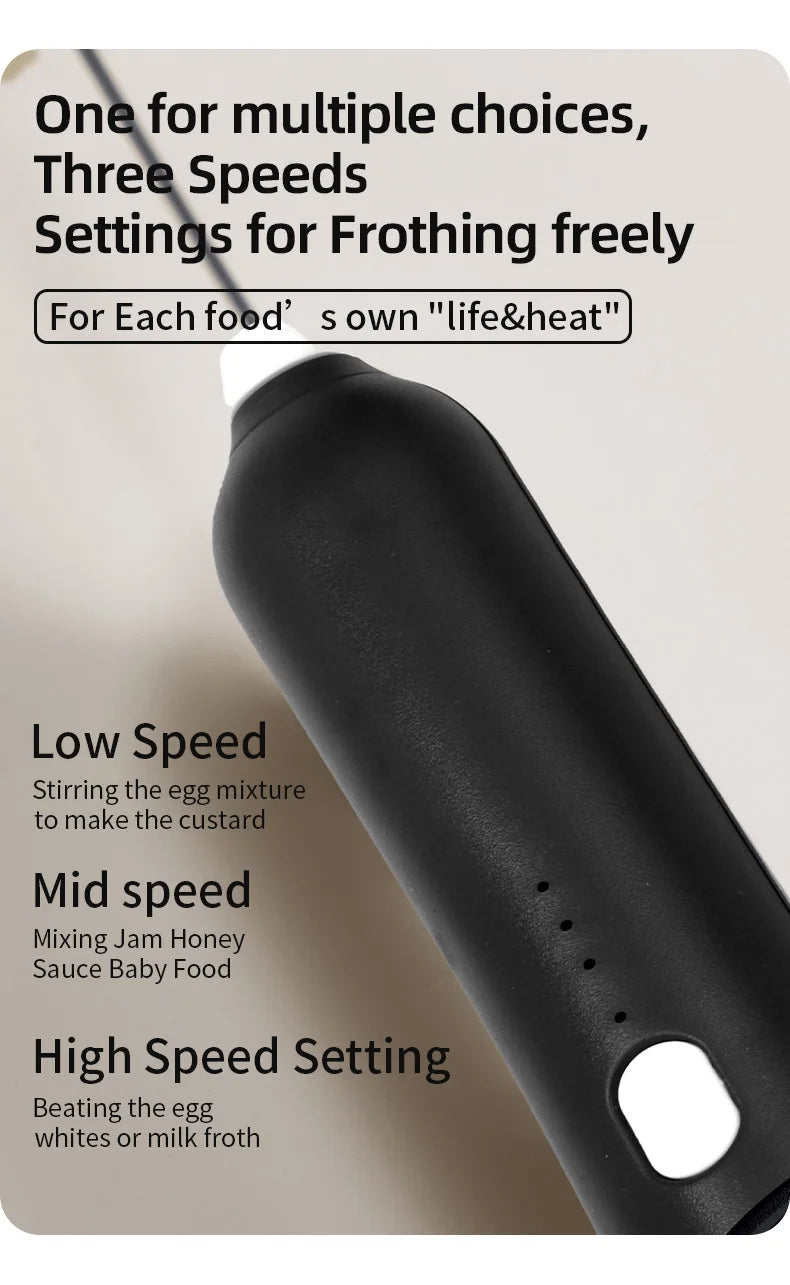 Espumador de leche eléctrico recargable - NO gastes en pilas mejor usa esta versión recargable por USB