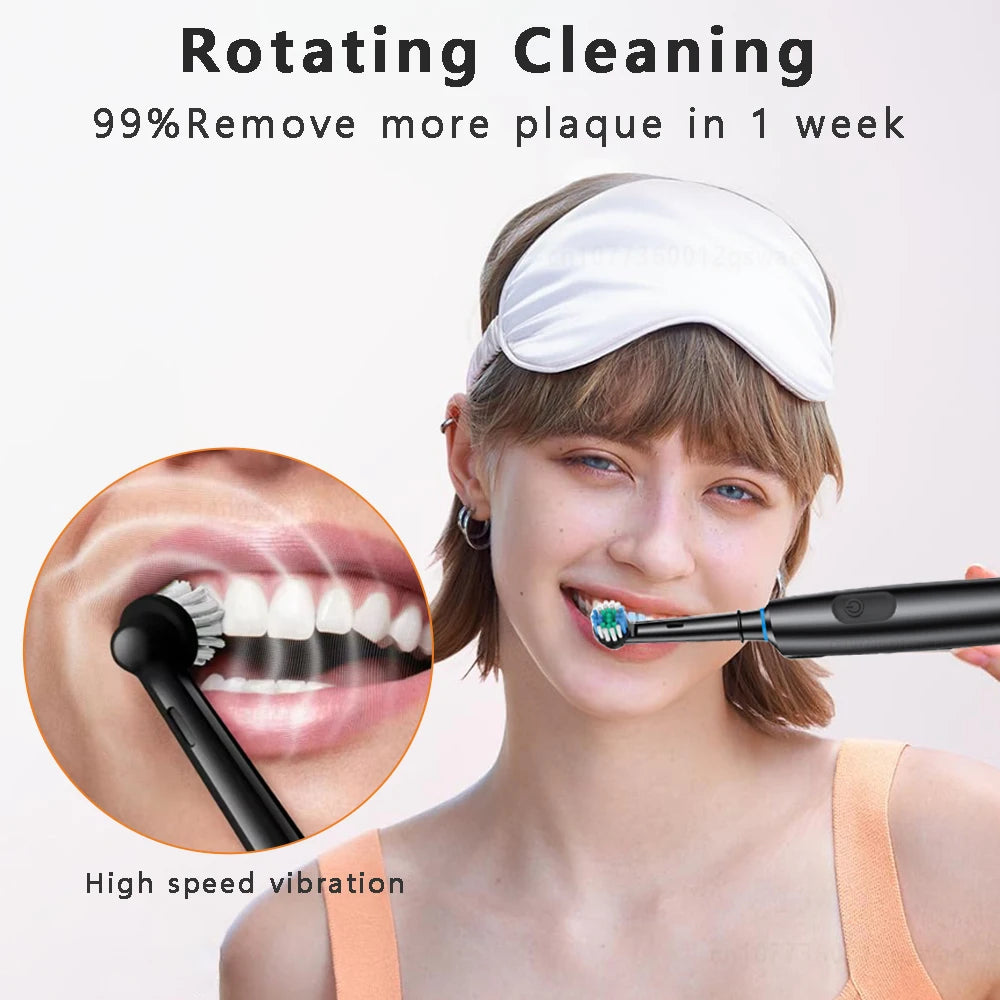 Cepillo de dientes eléctrico recargable de 4 cabezales