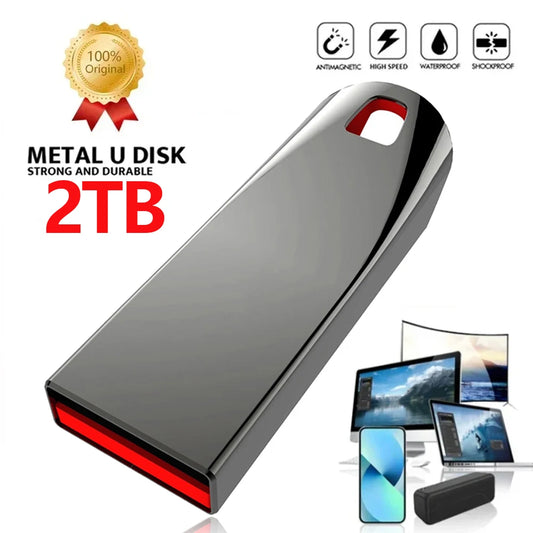 Memoria USB 3.0 de 2TB 1TB de Alta Velocidad, Dispositivos de Almacenamiento de Computadora