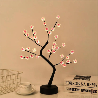 Tabletop Tree Lights bright Tree Lamp DIY Decorative LED Night Light for Gift Party Holiday Gift Winter Home Decor