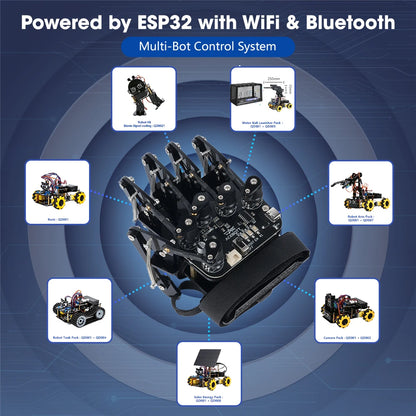 ACEBOTT Guante de detección de movimiento Kit de coche robot para kit Arduino