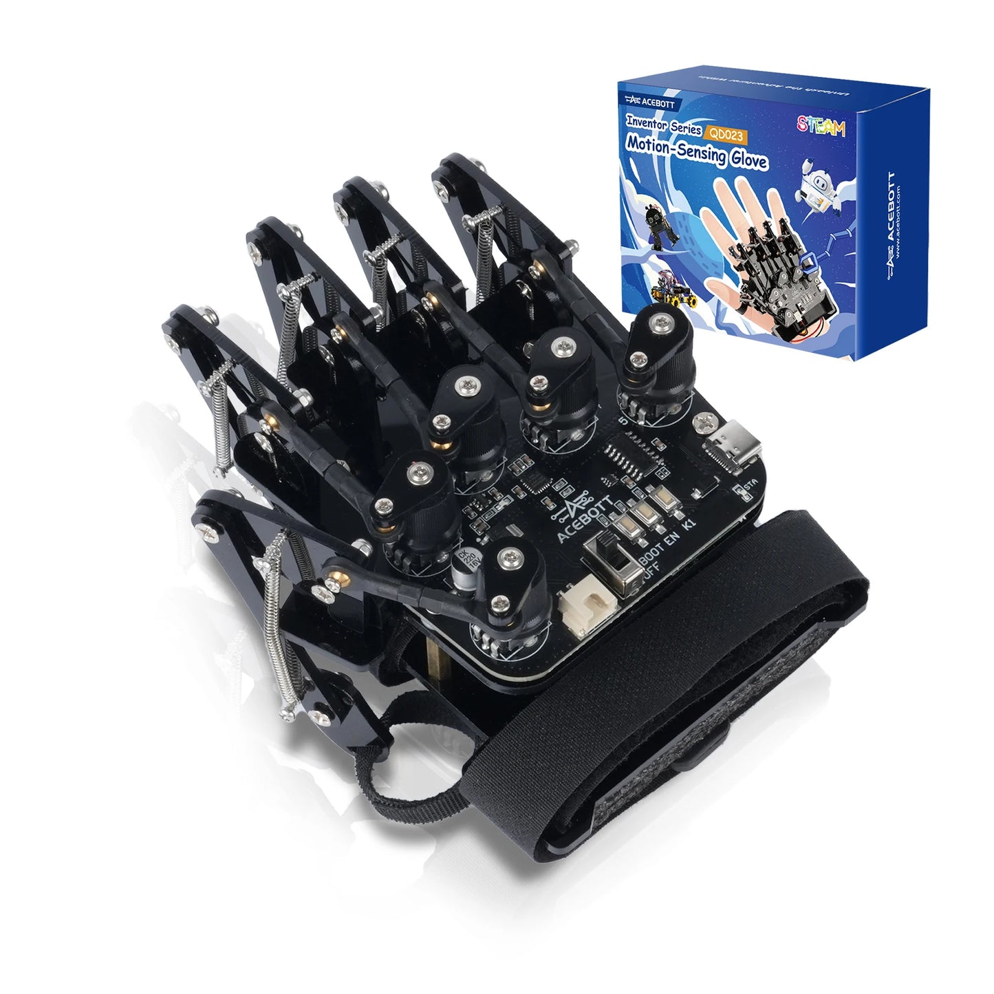 ACEBOTT Guante de detección de movimiento Kit de coche robot para kit Arduino