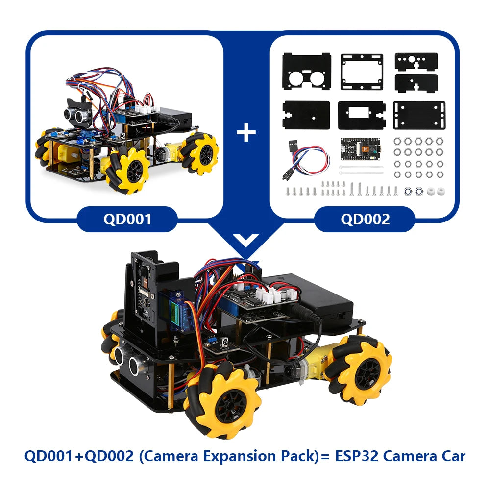 Kit de coche Robot inteligente ESP32 para proyecto de programación Arduino