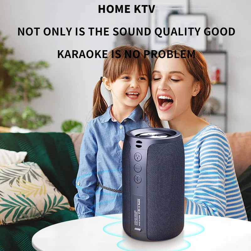 Bocina Bluetooth Portátil ZEALOT S32 – Subwoofer Inalámbrico, Resistente al Agua IPX6, Batería 1800mAh