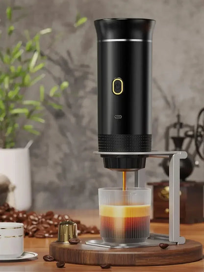 Cafetera Espresso portátil  inalámbrica para coche cápsula 3 en 1