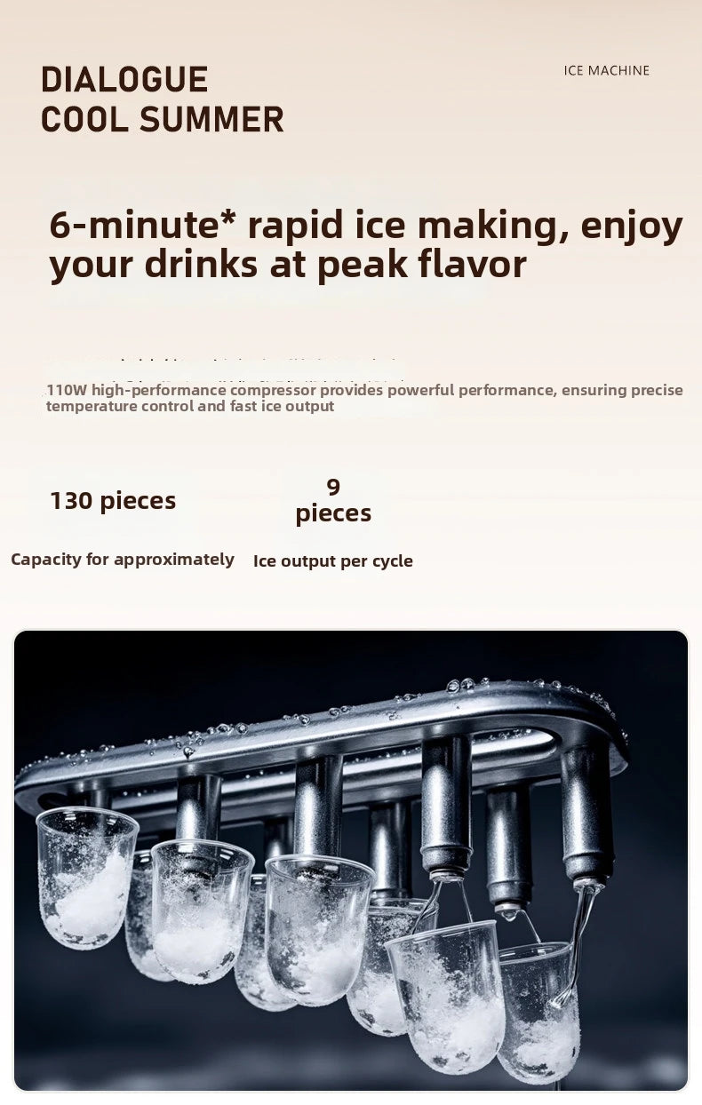 Máquina compacta para Hacer Hielo / portátil