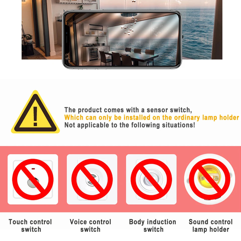 Foco LED con Sensor lámpara inteligente encendido automático / LED Sensor Bulb Smart Lamp Auto On-Off