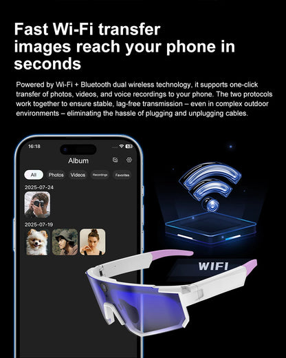 Xiaomi AI Smart Glasses ChatGPT 1080P Camera 8MP Anti-shake Cycling Video&Photo Sport Sunglasses DualMic 32GB Windproof Goggles