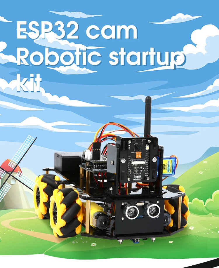 Kit de coche Robot inteligente ESP32 para proyecto de programación Arduino