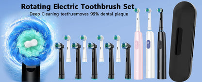 Cepillo de dientes eléctrico recargable de 4 cabezales