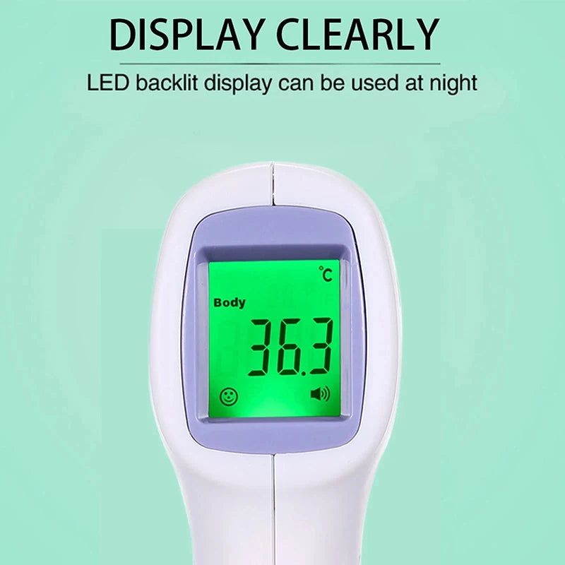 Termómetro Infrarrojo Digital Fireurus – Sin Contacto, Pantalla LED, Para Bebés y Adultos