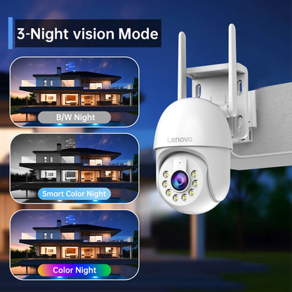 Cámara  videovigilancia de seguridad Lenovo 5MP Wifi inteligente