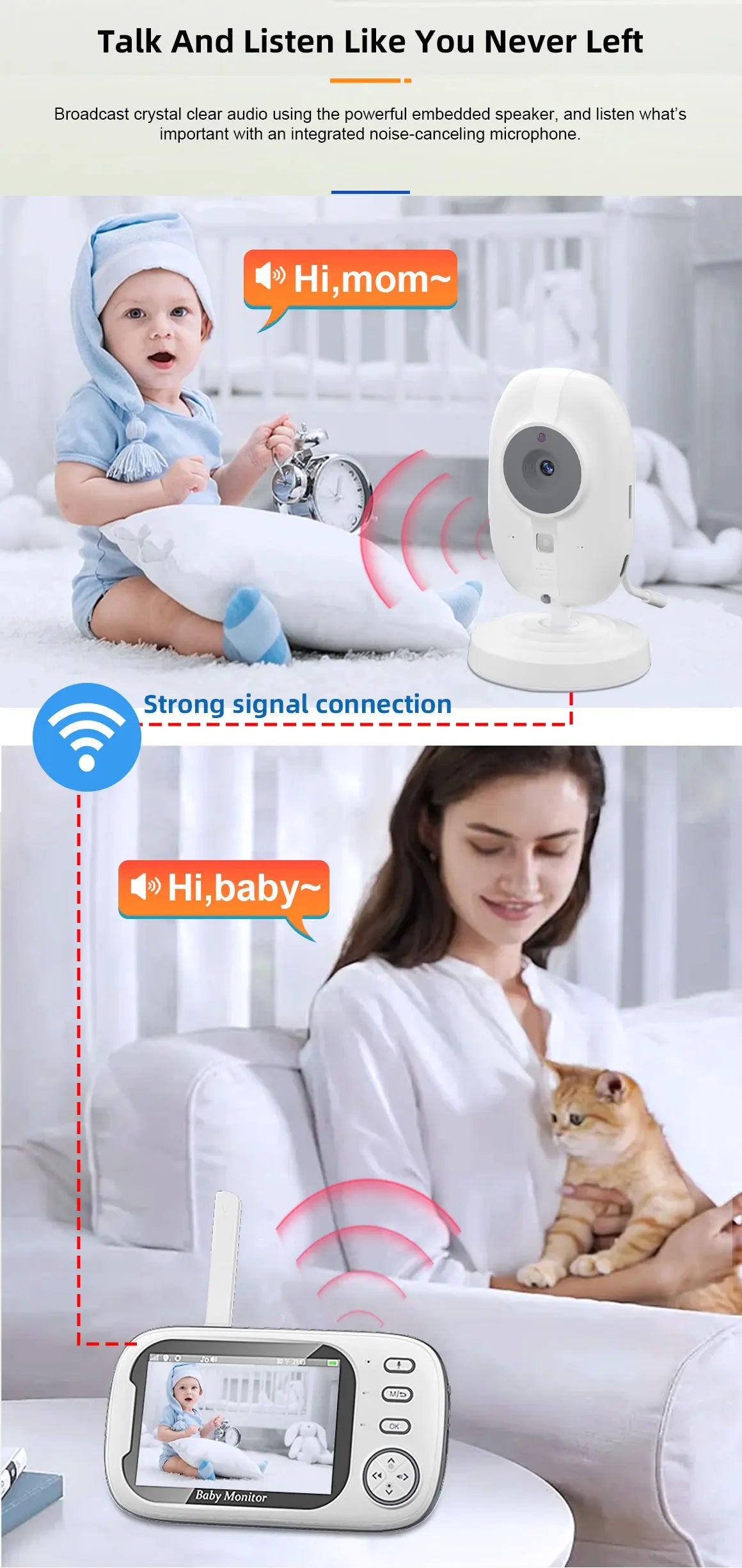 Monitor que te ayuda a cuidar de tu bebé