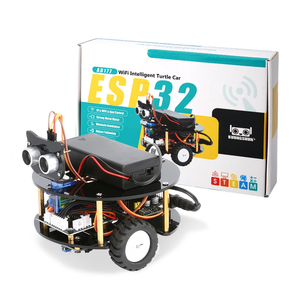 Kit de coche Robot inteligente ESP32 para proyecto de programación Arduino