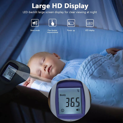 Termómetro Infrarrojo Digital Fireurus – Sin Contacto, Pantalla LED, Para Bebés y Adultos